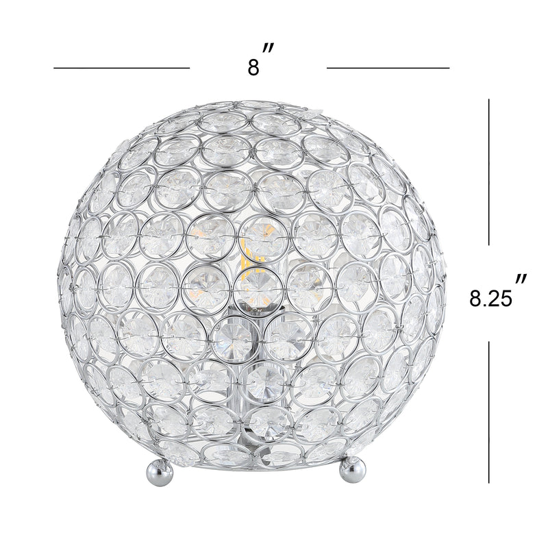 Gemma 8.25" Acrylic/Metal LED Table Lamp - JONATHAN Y