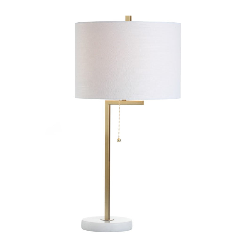 Alyssa 24.5" Metal/Marble LED Table Lamp - JONATHAN Y