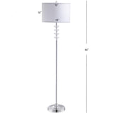 Mia 60.5" Crystal/Metal LED Floor Lamp