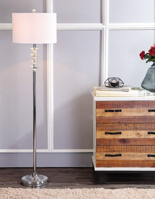 Mia 60.5" Crystal/Metal LED Floor Lamp