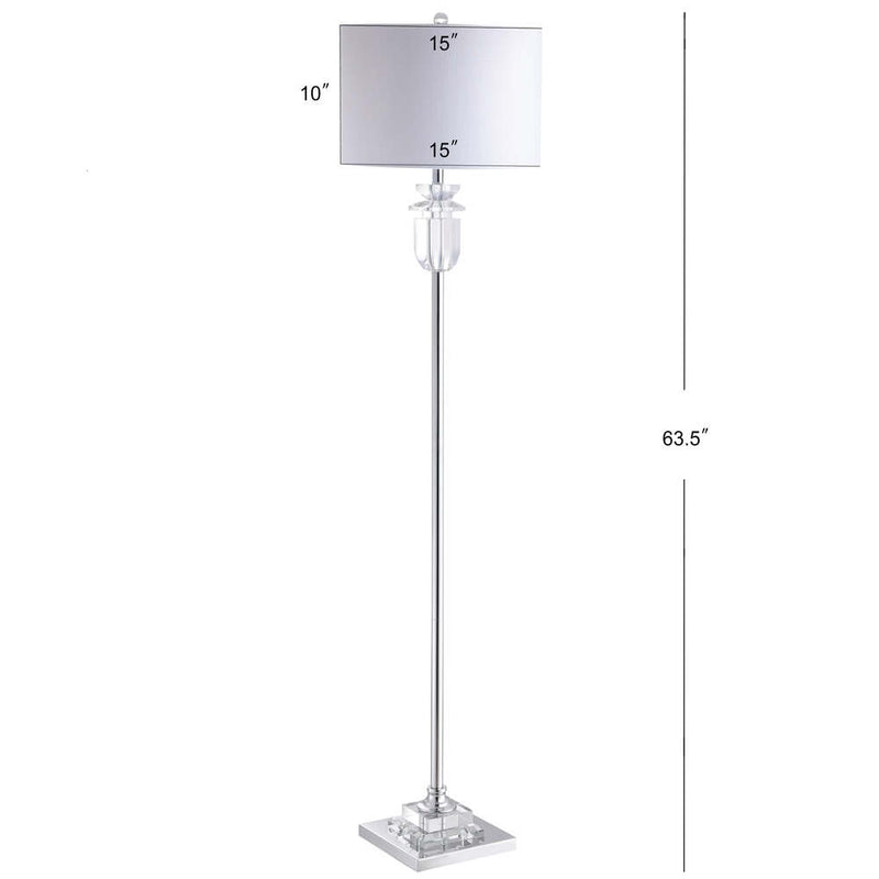 Aria 63" Crystal/Metal LED Floor Lamp