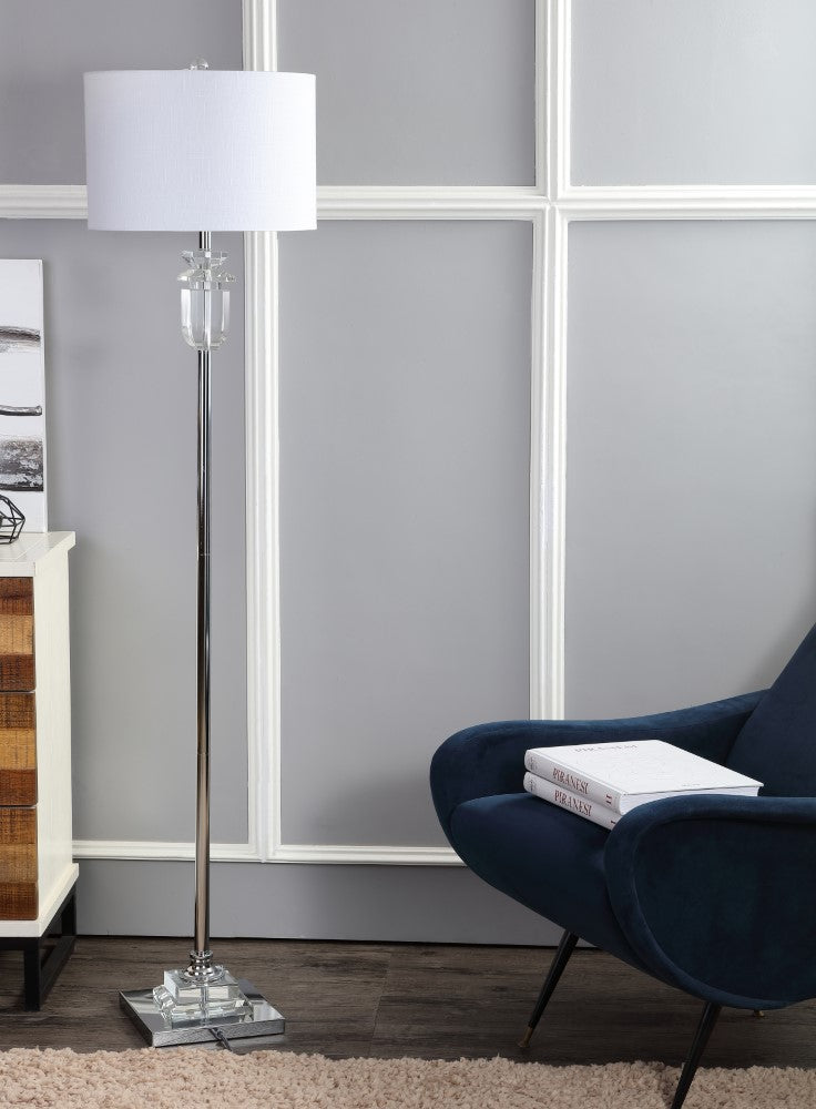 Aria 63" Crystal/Metal LED Floor Lamp
