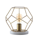 James 10" Metal/Marble LED Table Lamp - JONATHAN Y