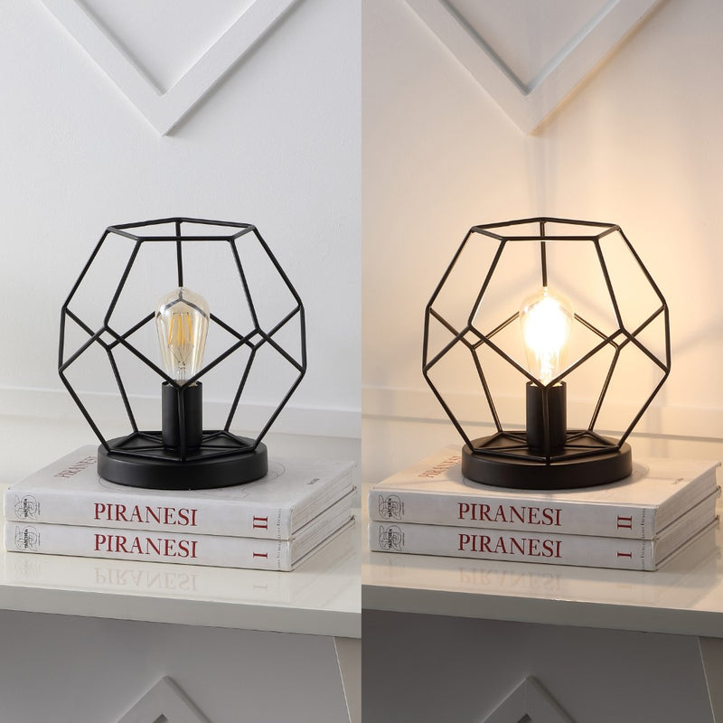 James 10" Metal/Marble LED Table Lamp - JONATHAN Y