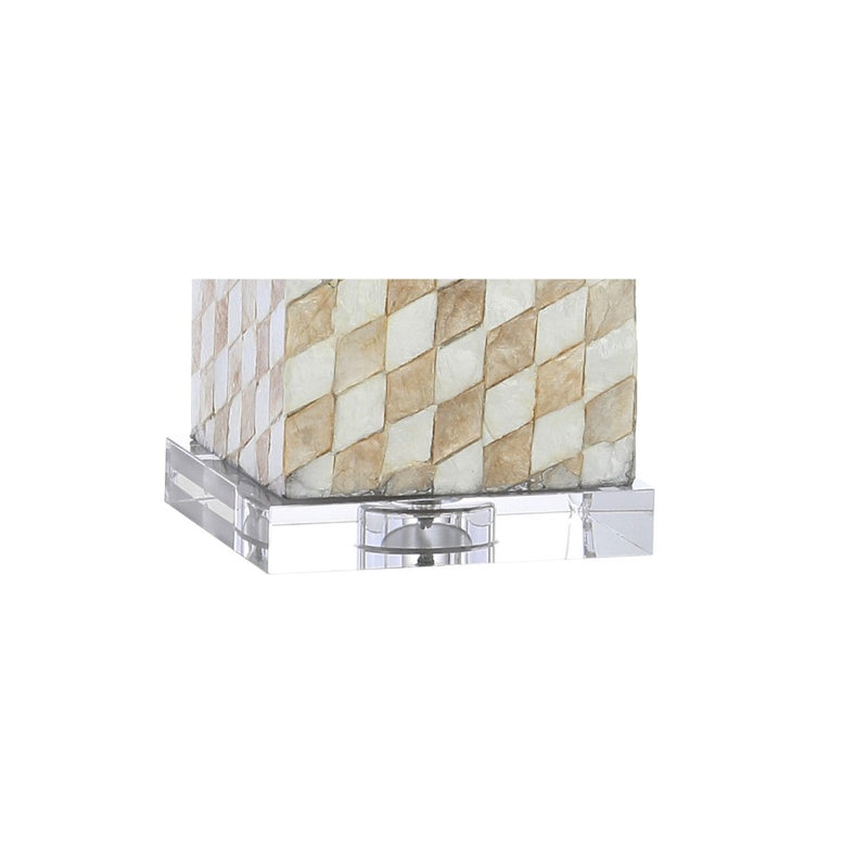 Daniel 30.5" Seashell/Crystal LED Table Lamp - JONATHAN Y