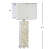 Daniel 30.5" Seashell/Crystal LED Table Lamp - JONATHAN Y