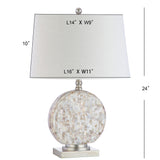 Dennis 24" Seashell LED Table Lamp - JONATHAN Y