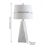 Naeva 28" Seashell LED Table Lamp Pearl – DIM