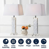 Noelle 28.5" Seashell LED Table Lamp Set 2 White (Set of 2) – ICONS