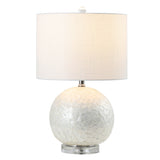 Zuri 23.5" Capiz Seashell Sphere LED Table Lamp