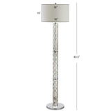 Liam 63.5" Seashell Mosaic LED Floor Lamp - JONATHAN Y