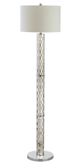 Liam 63.5" Seashell Mosaic LED Floor Lamp - JONATHAN Y
