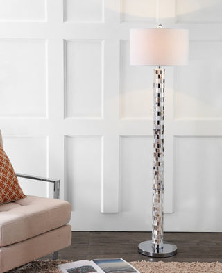 Liam 63.5" Seashell Mosaic LED Floor Lamp - JONATHAN Y