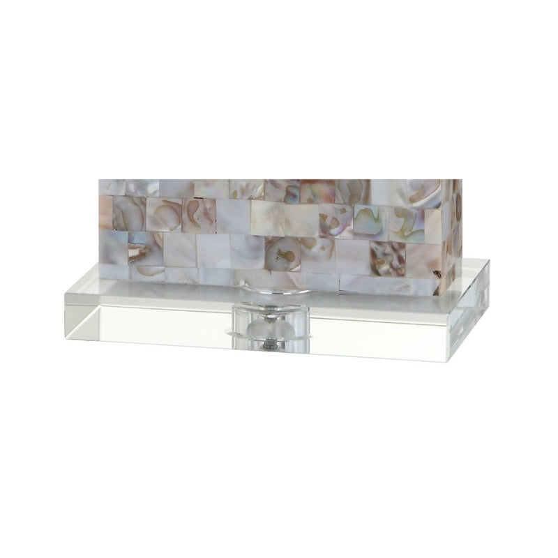 Cannon 29" Seashell and Crystal LED Table Lamp - JONATHAN Y