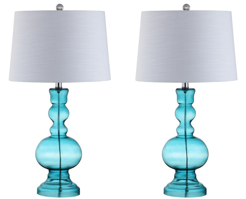 Genie 28.5" Glass LED Table Lamp - JONATHAN Y