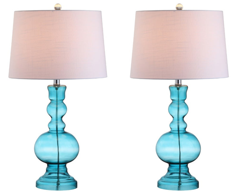 Genie 28.5" Glass LED Table Lamp - JONATHAN Y