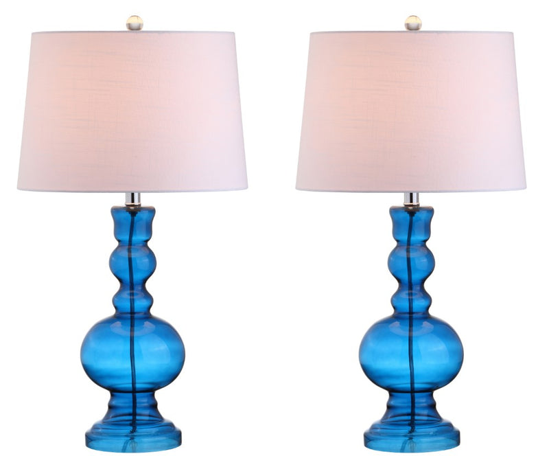 Genie 28.5" Glass LED Table Lamp - JONATHAN Y