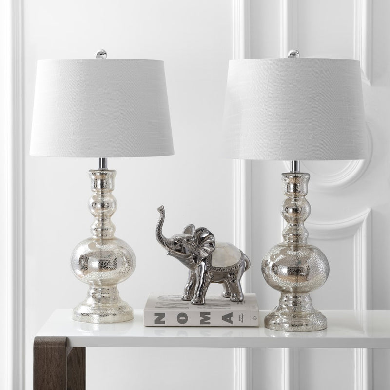 Genie 28.5" Glass LED Table Lamp - JONATHAN Y