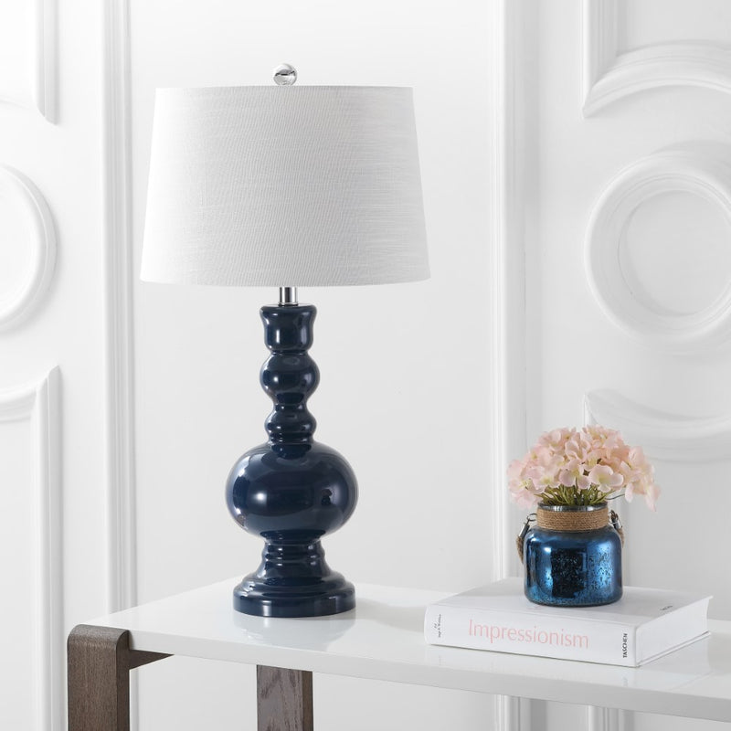 Genie 28.5" Glass LED Table Lamp Set 2