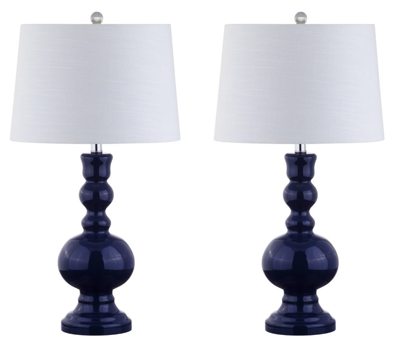 Genie 28.5" Glass LED Table Lamp Set 2