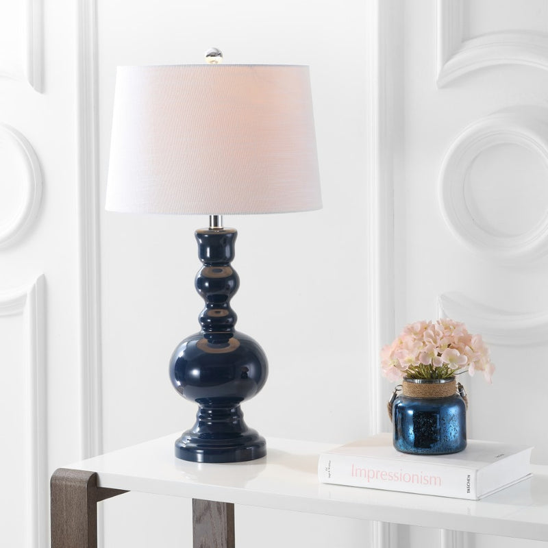 Genie 28.5" Glass LED Table Lamp Set 2