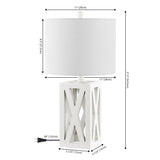 Stewart 21.5" Wood LED Table Lamp - JONATHAN Y