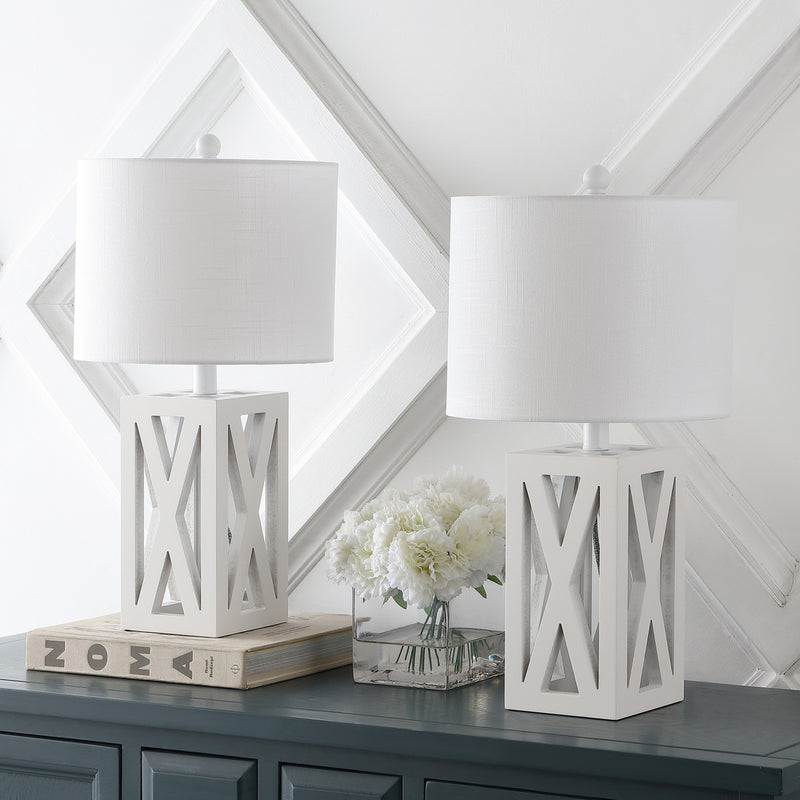 Stewart 21.5" Wood LED Table Lamp - JONATHAN Y