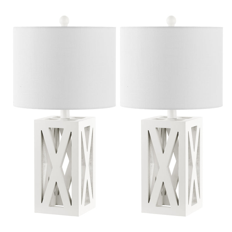 Stewart 21.5" Wood LED Table Lamp - JONATHAN Y