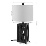 Stewart 21.5" Wood LED Table Lamp