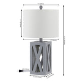 Stewart 21.5" Wood LED Table Lamp