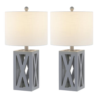 Stewart 21.5" Wood LED Table Lamp