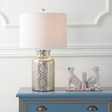 Emilia 24.5" Trellis Pattern Glass LED Table Lamp - JONATHAN Y