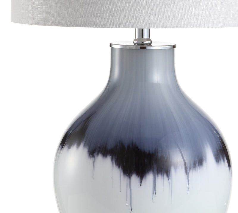 Mia 27" Glass/Metal LED Table Lamp - JONATHAN Y