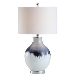 Mia 27" Glass/Metal LED Table Lamp - JONATHAN Y