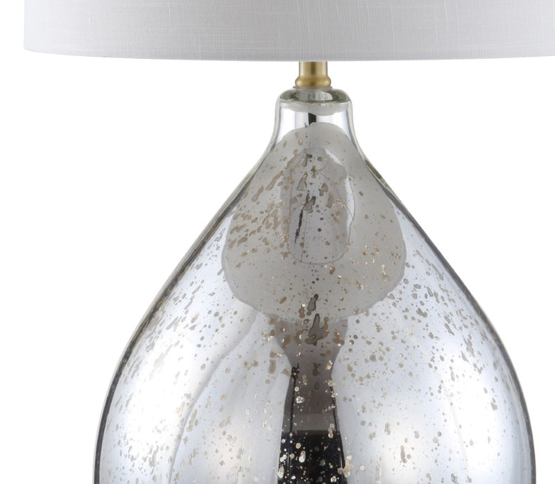 Sasha 30.75" Glass/Metal LED Table Lamp - JONATHAN Y