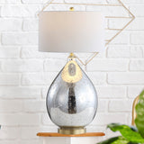 Sasha 30.75" Glass/Metal LED Table Lamp - JONATHAN Y
