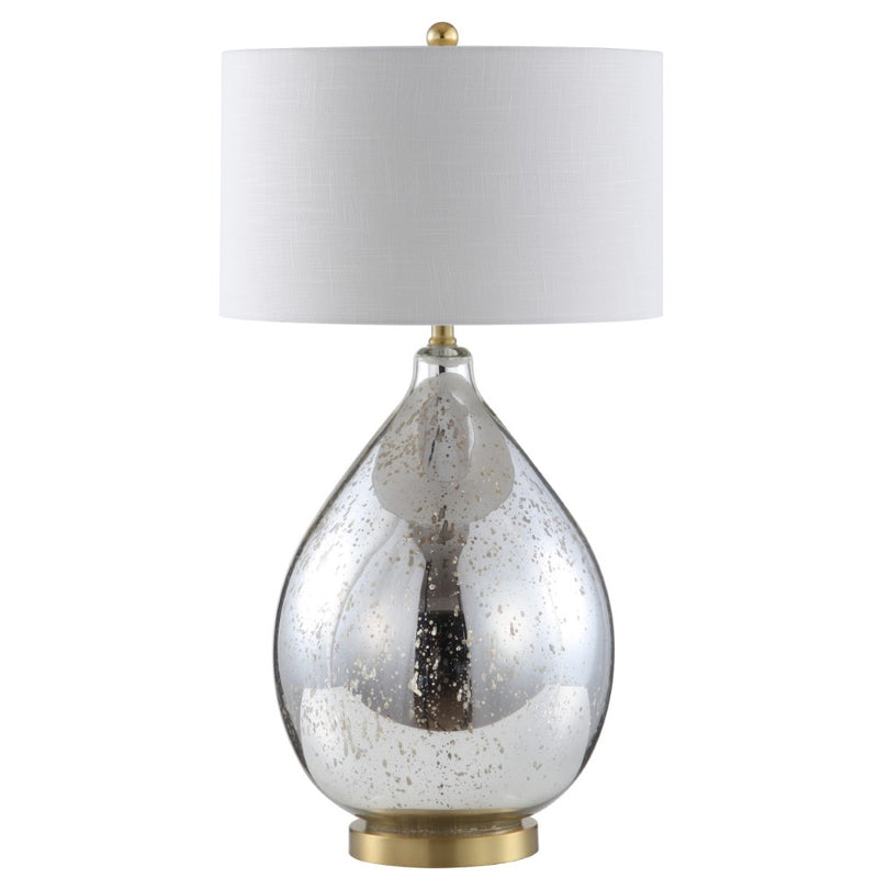 Sasha 30.75" Glass/Metal LED Table Lamp - JONATHAN Y