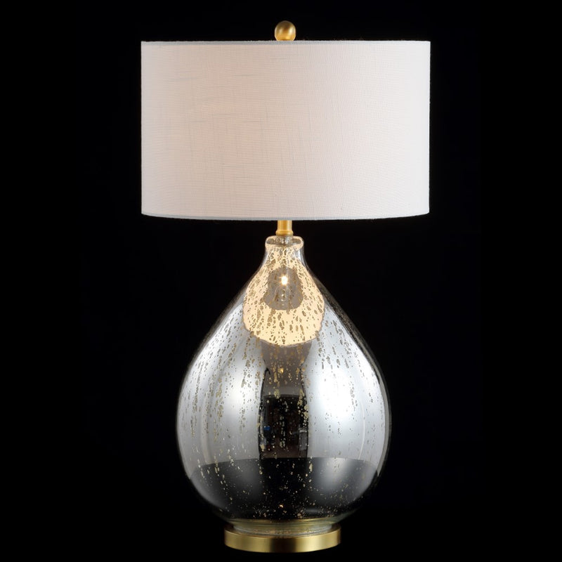 Sasha 30.75" Glass/Metal LED Table Lamp - JONATHAN Y