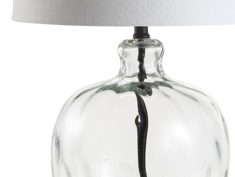 Rae 26.5" Glass/Metal LED Table Lamp - JONATHAN Y