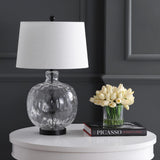 Rae 26.5" Glass/Metal LED Table Lamp - JONATHAN Y