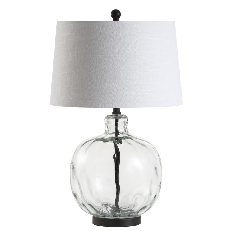 Rae 26.5" Glass/Metal LED Table Lamp - JONATHAN Y