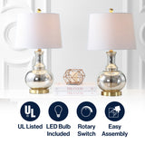 Lavelle 25" Glass LED Table Lamp Set 2