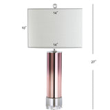 Edward 27" Glass/Crystal LED Table Lamp - JONATHAN Y