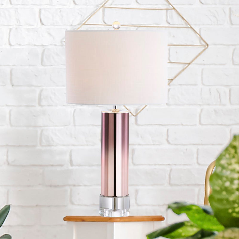 Edward 27" Glass/Crystal LED Table Lamp - JONATHAN Y