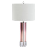 Edward 27" Glass/Crystal LED Table Lamp - JONATHAN Y