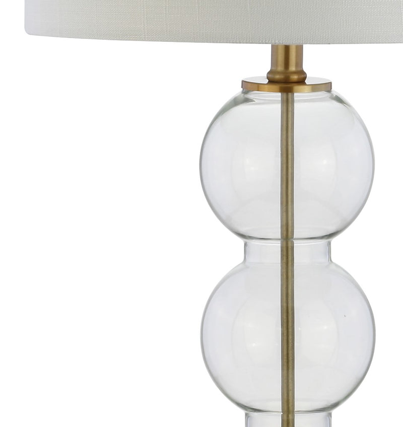 Bella 27" Glass Triple Sphere LED Table Lamp - JONATHAN Y