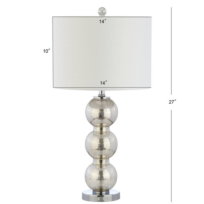 Bella 27" Glass Triple Sphere LED Table Lamp - JONATHAN Y