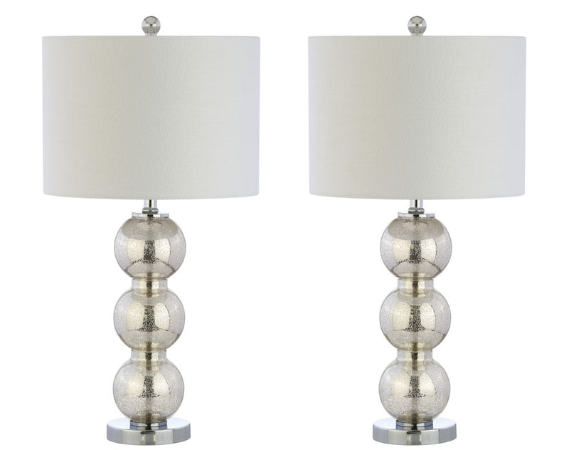 Bella 27" Glass Triple Sphere LED Table Lamp - JONATHAN Y