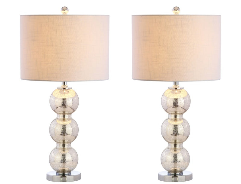 Bella 27" Glass Triple Sphere LED Table Lamp - JONATHAN Y
