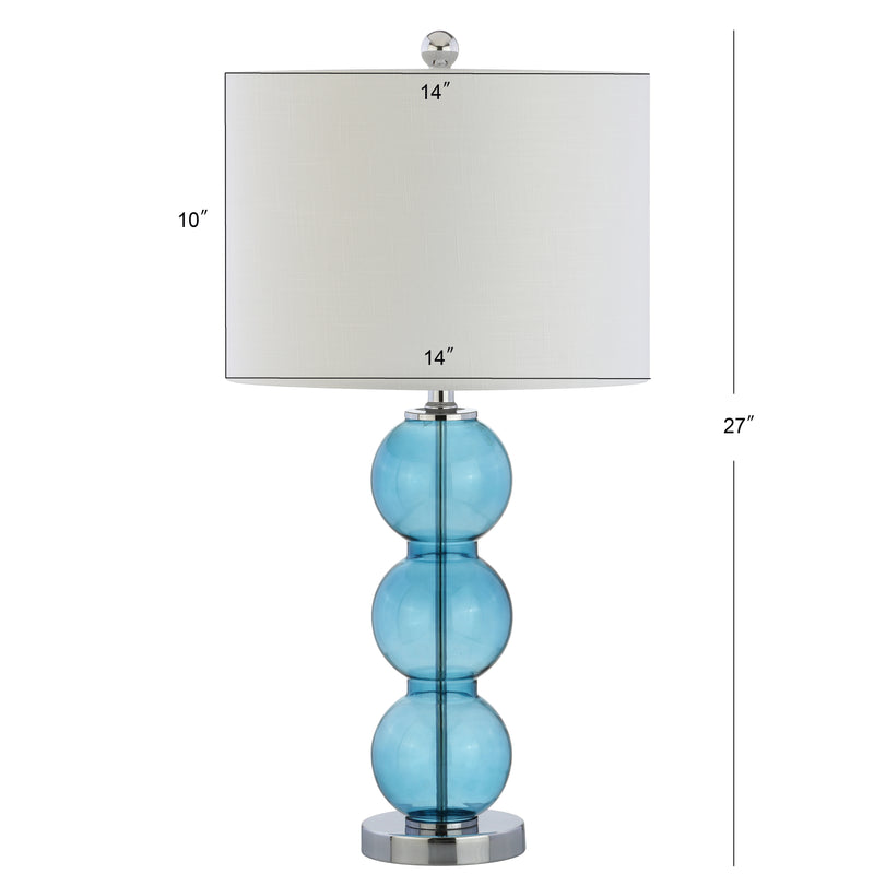 Bella 27" Glass Triple Sphere LED Table Lamp - JONATHAN Y